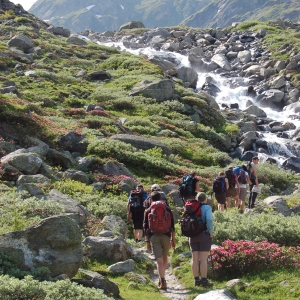 Kurs unterwegs zur Essener-Rostocker Hütte c NPHT Mattersberger